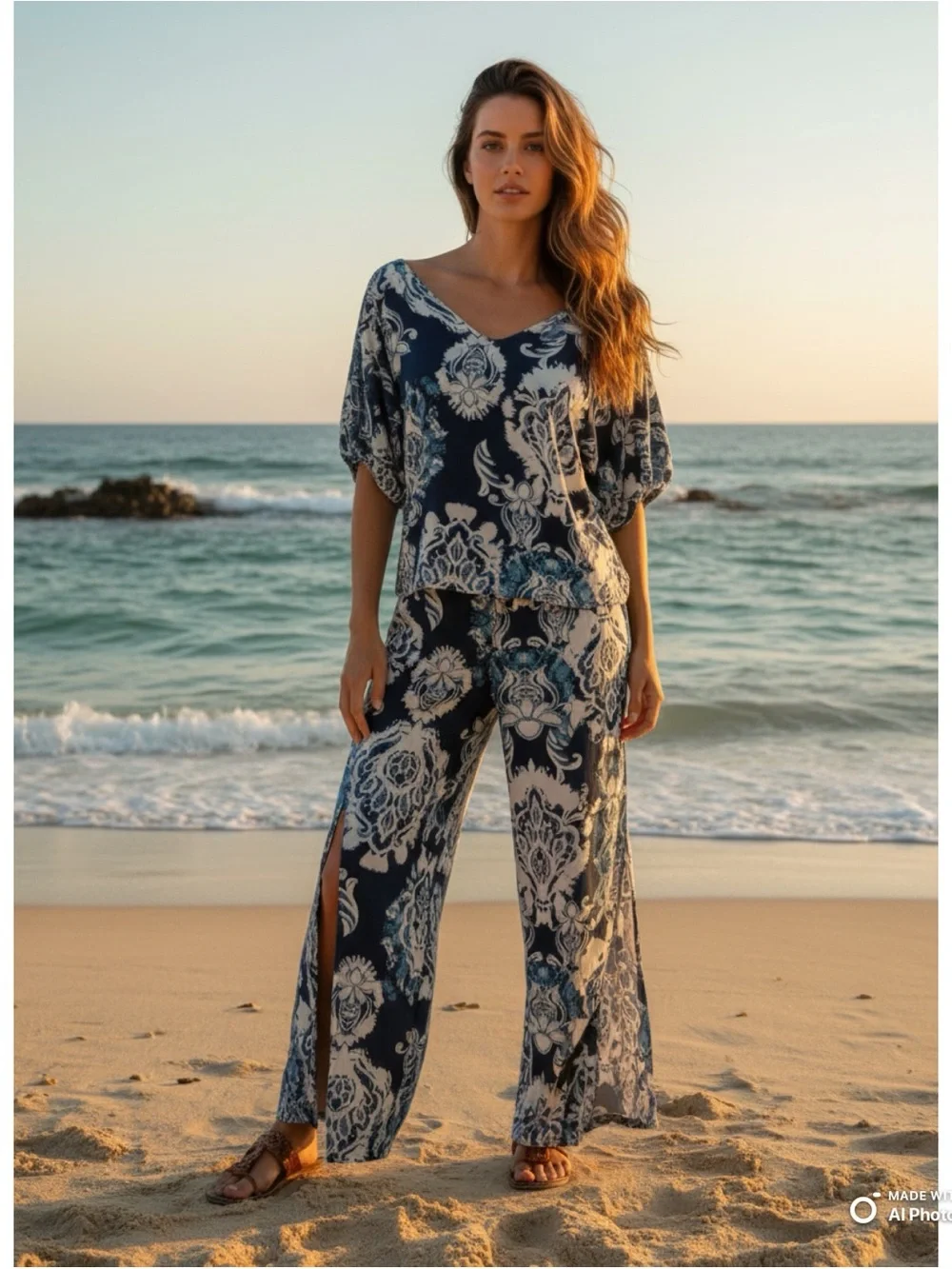Haute Hippie Navy & White Matching Resort Set